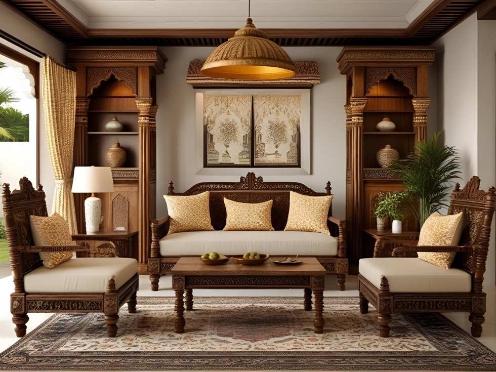 Modern kerala interior design for living room- Beautiful Homes