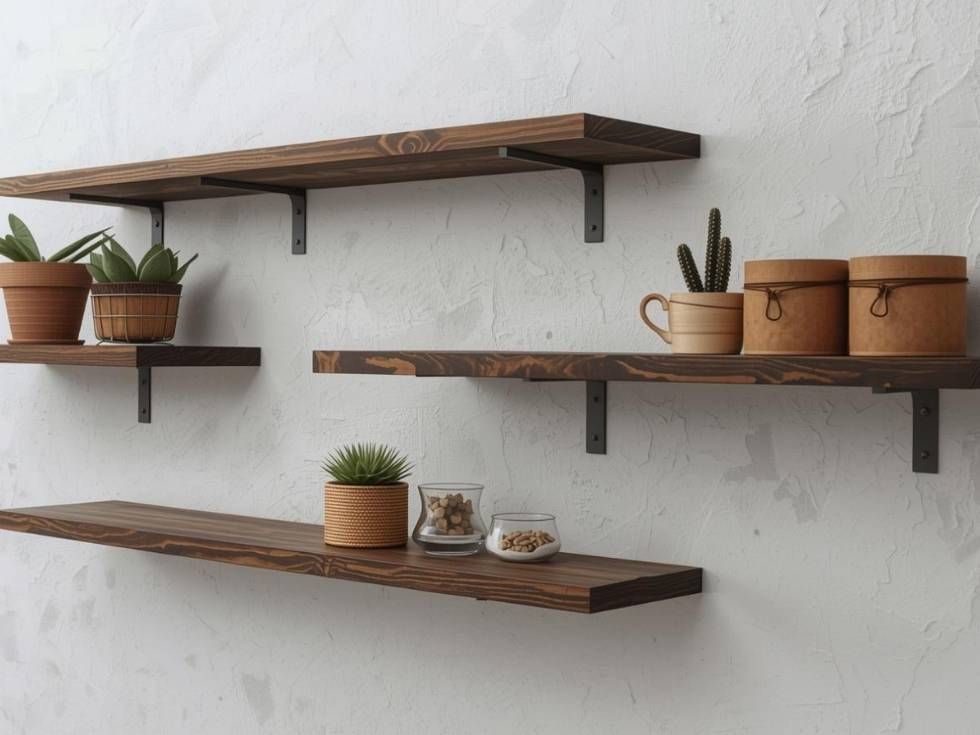 Contemporary wall mounted kitchen shelves and racks - Beautiful Homes
