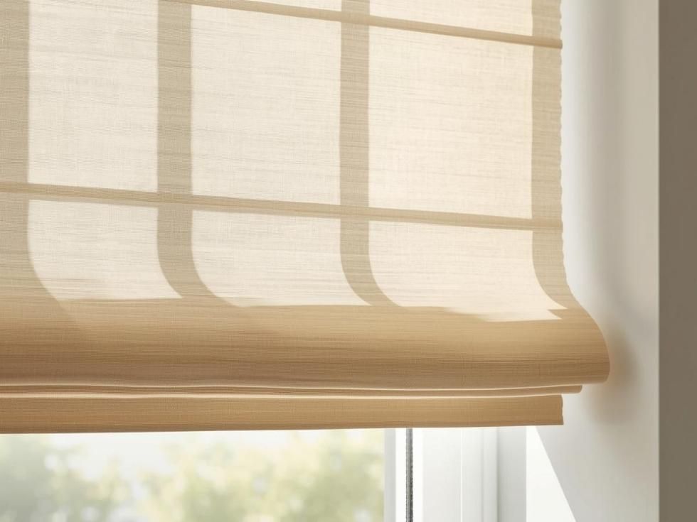 Contemporary roman shades curtains for home - Beautiful Homes