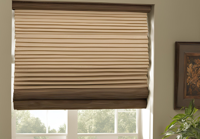Pleated Roman Shade - Beautiful Homes