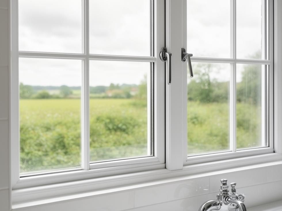 Contemporary durable uPVC bathroom window design - Beautiful Homes