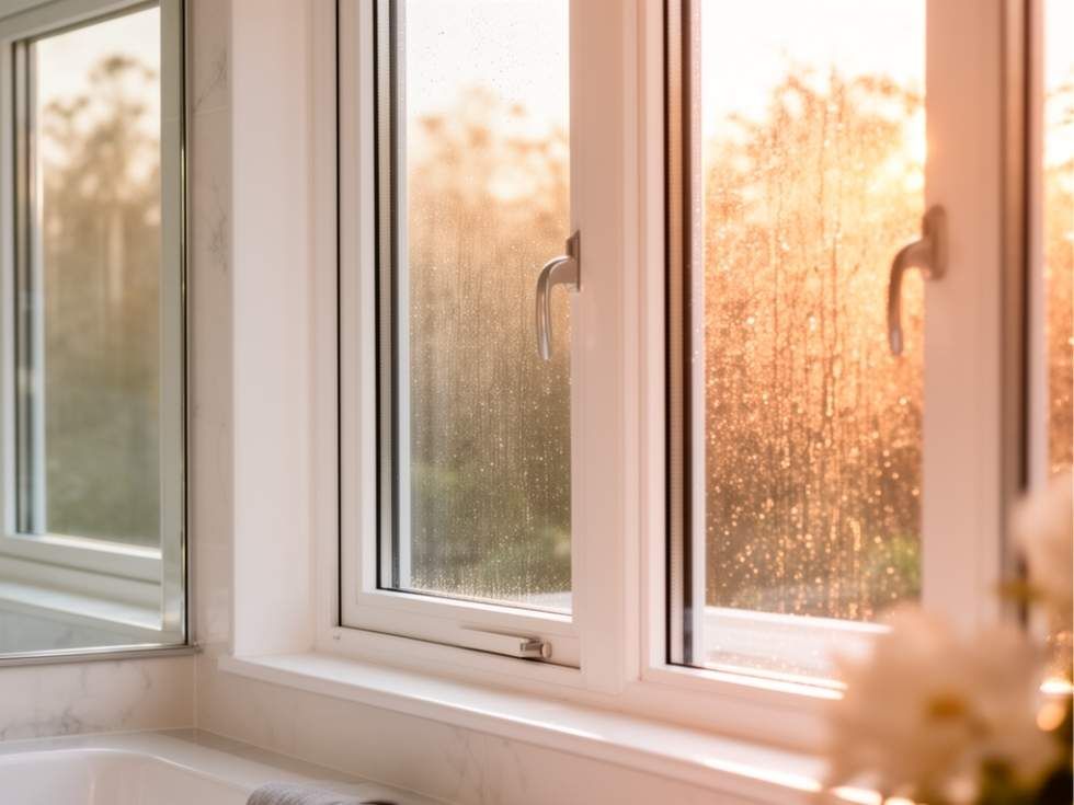 Contemporary new uPVC bathroom window design - Beautiful Homes