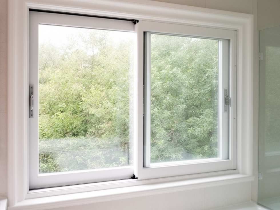 Contemporary sliding uPVC bathroom window design - Beautiful Homes
