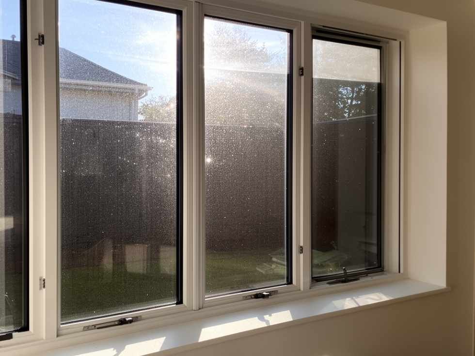 Contemporary tinted uPVC bathroom window design - Beautiful Homes