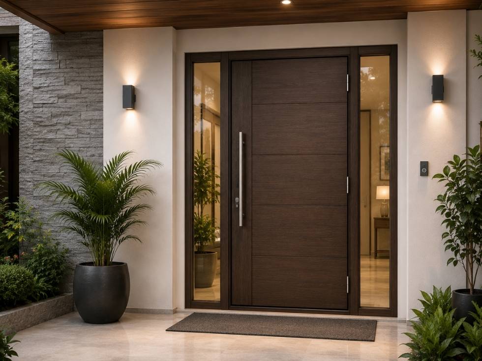 Contemporary main entry uPVC doors - Beautiful Homes