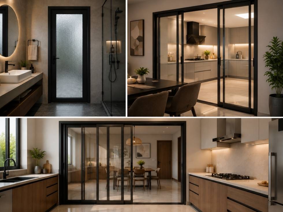 Contemporary aluminium door design ideas - Beautiful Homes 