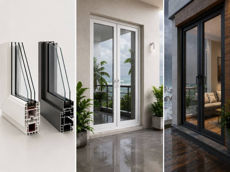 Contemporary aluminium door type - Beautiful Homes