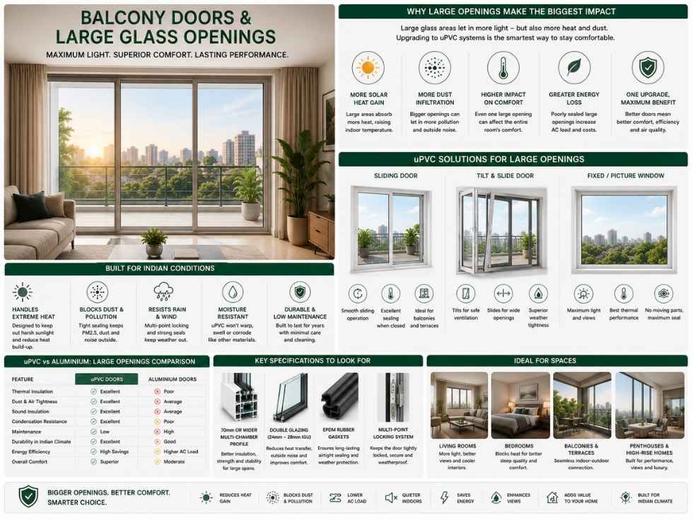 Contemporary balcony uPVC windows styles - Beautiful Homes