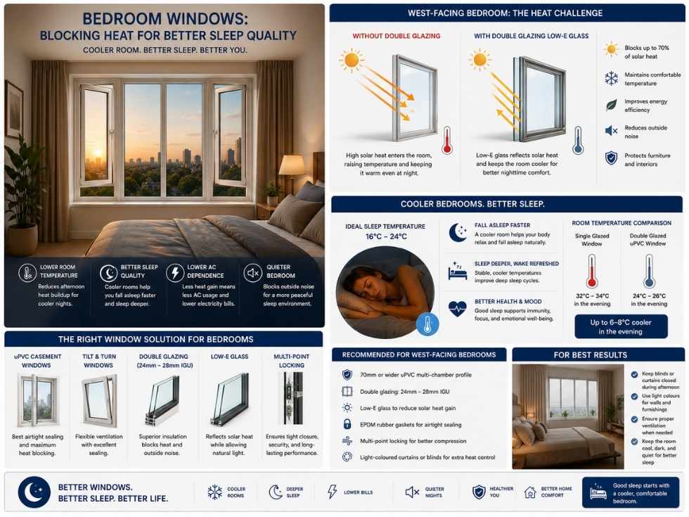 Contemporary bedroom uPVC windows styles - Beautiful Homes