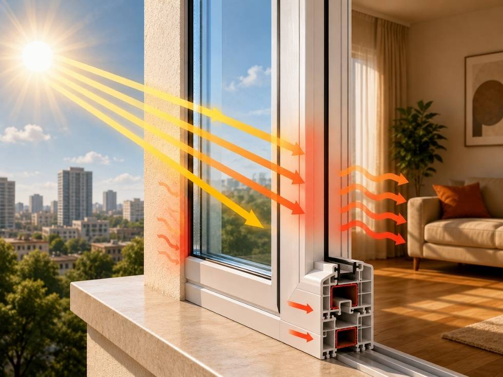 Contemporary uPVC sliding windows design - Beautiful Homes