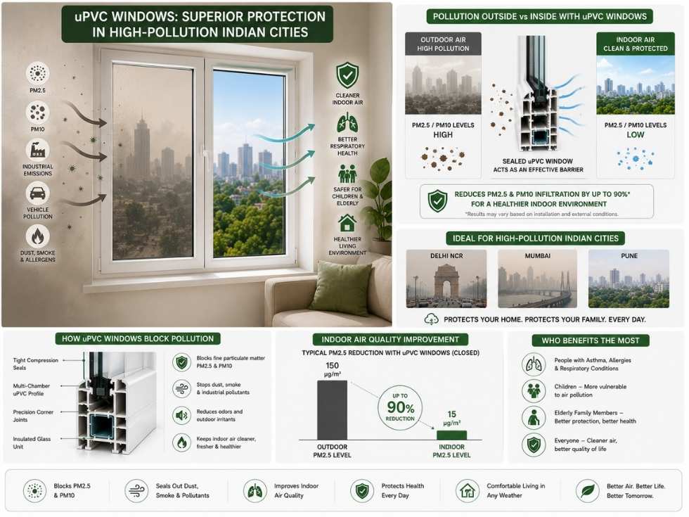 Contemporary safe uPVC windows styles - Beautiful Homes