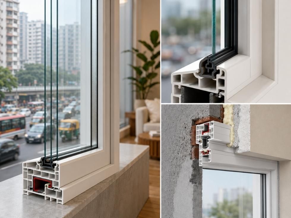 Contemporary double glazed uPVC windows - Beautiful Homes