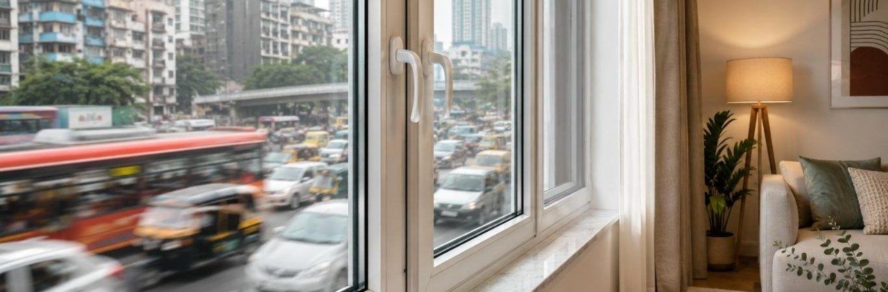Contemporary uPVC window sound insulation - Beautiful Homes