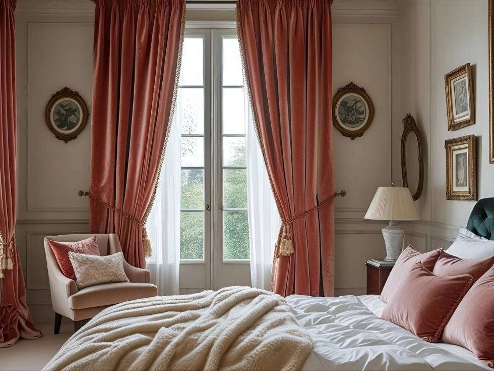 Luxurious velvet curtain drapes for window - Beautiful Homes