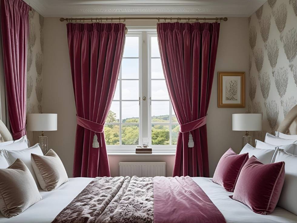 Luxurious velvet  curtain drapes - Beautiful Homes