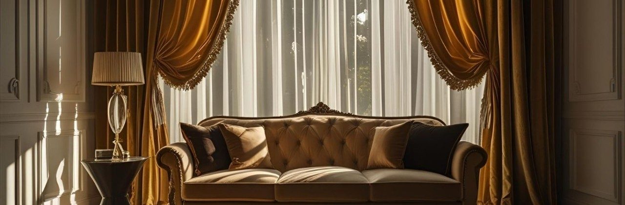 Luxurious velvet window curtain - Beautiful Homes