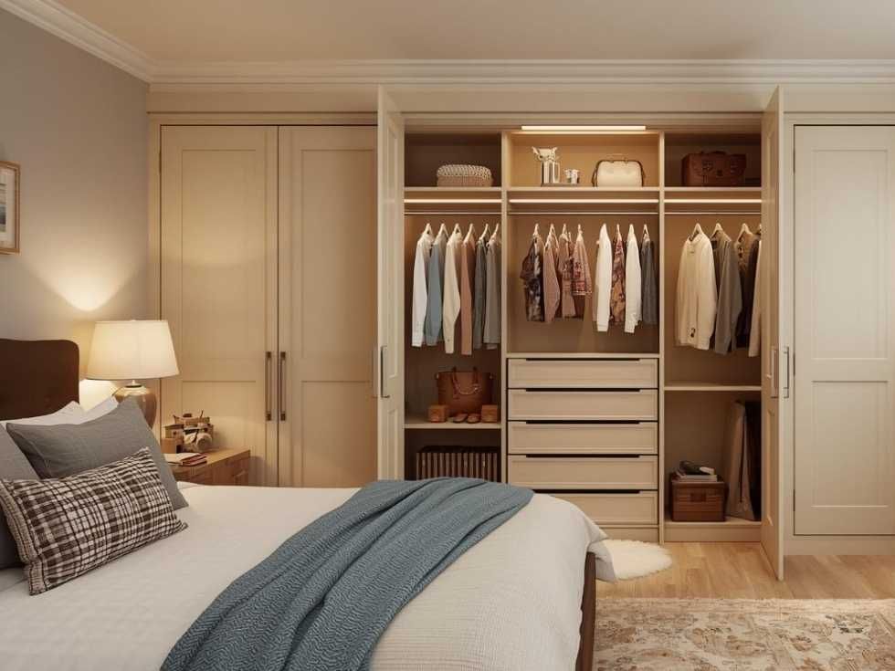 Contemporary bedroom hinged wardrobe designs - Beautiful Homes