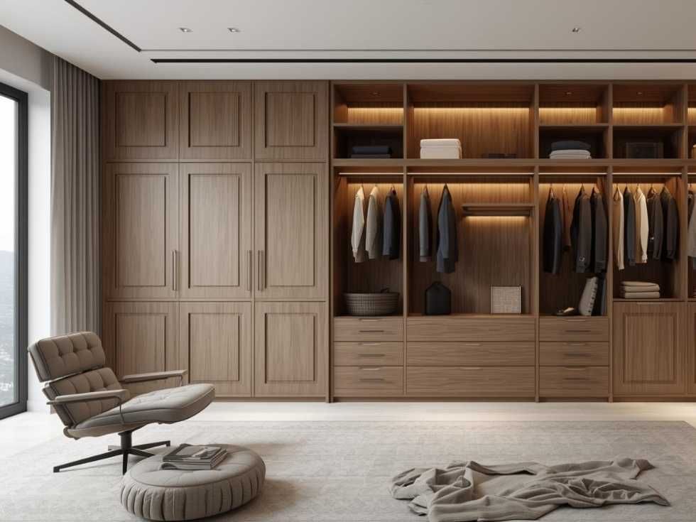 Contemporary floor-to-ceiling bedroom wardrobe designs - Beautiful Homes