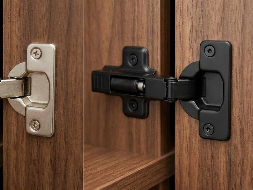 Contemporary soft-close wardrobe hinges - Beautiful Homes