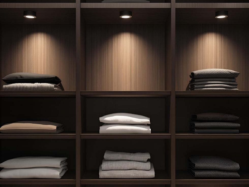 Contemporary profile wardrobe lights - Beautiful Homes