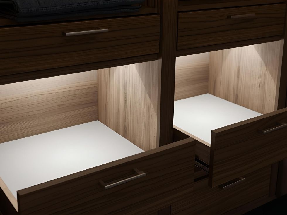 Contemporary wardrobe lighting ideas for houses - Beautiful Homes