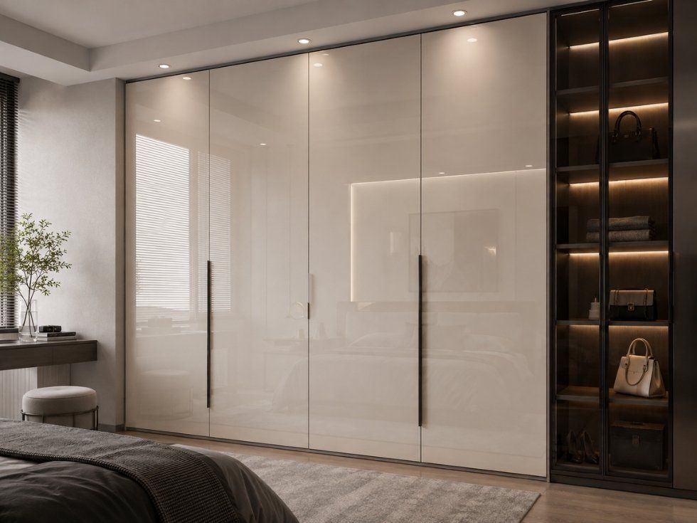 Contemporary modular acrylic wardrobe designs - Beautiful Homes