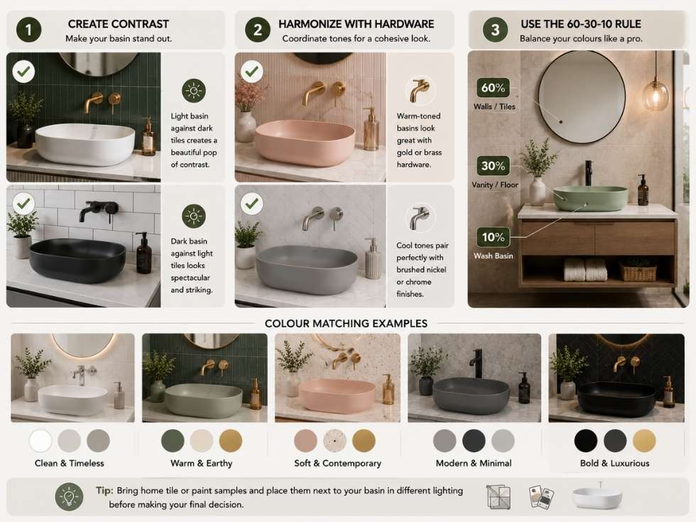 Contemporary wash basin colours - Beautiful Homes