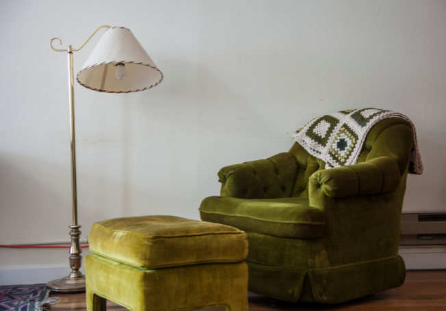 Ottoman for Reading Nook - Beautiful Homes