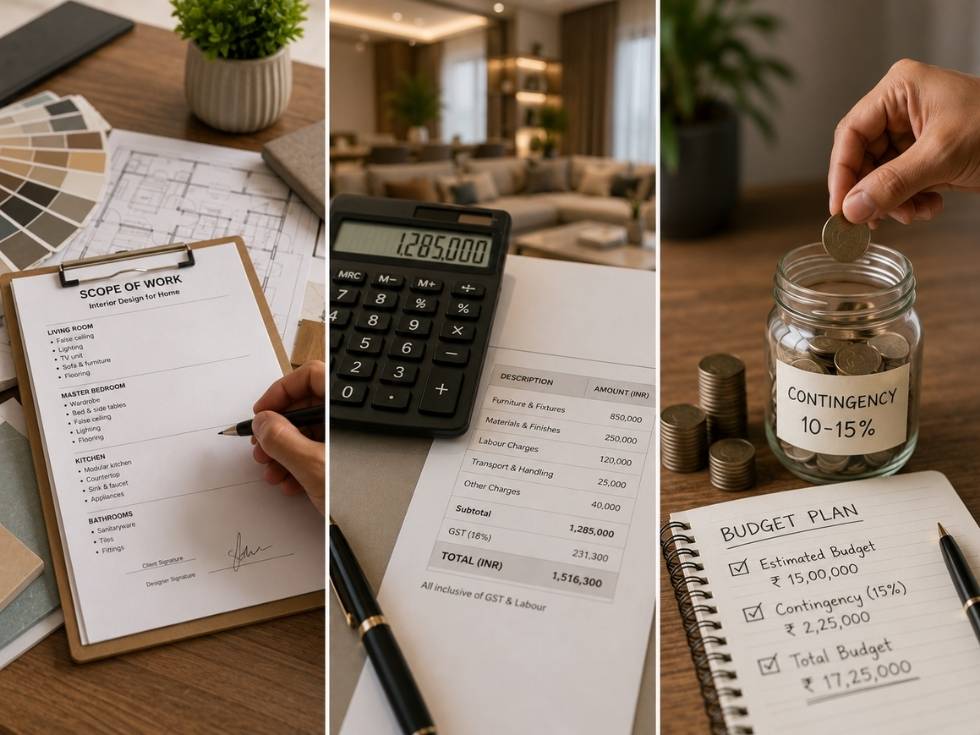 Pre project checklist for planning an interior design budget - Beautiful Homes