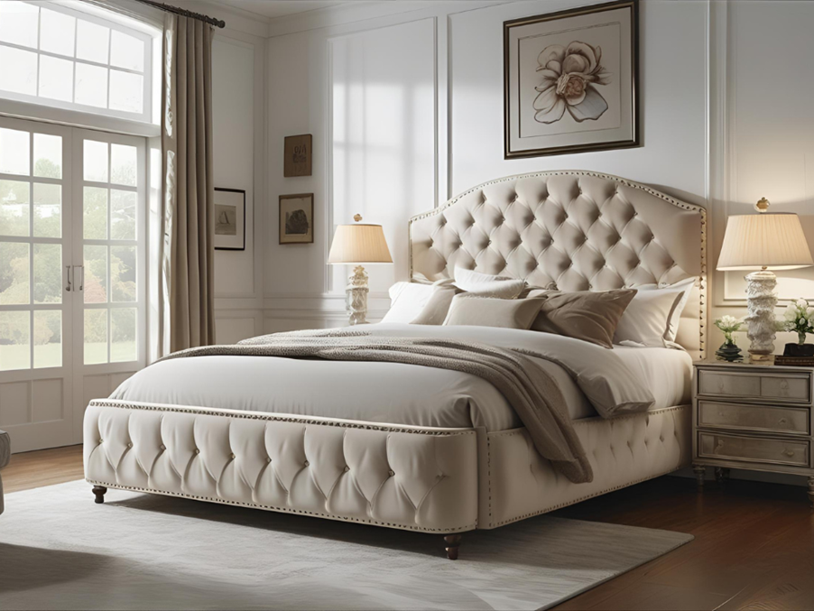 Modern upholstered  bed with storage - Beautiful Homes