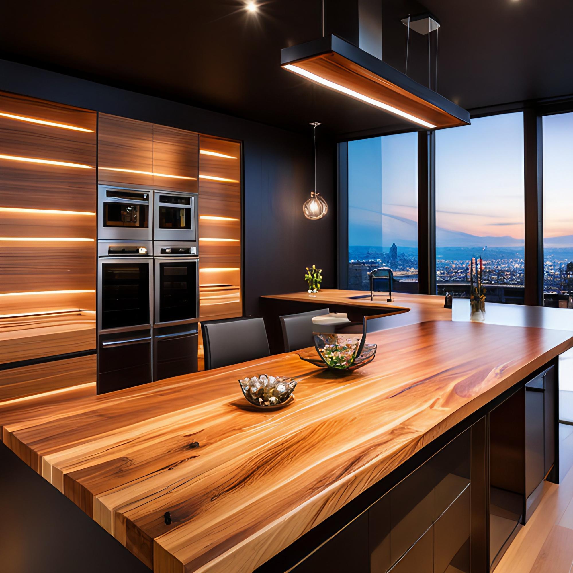 Wooden kitchen countertops for modern homes - Beautiful Homes