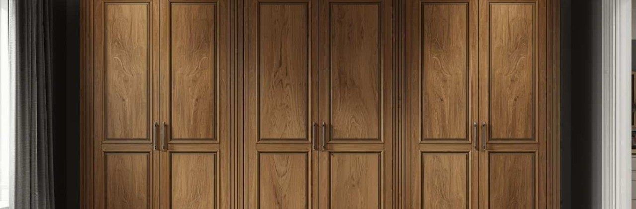 Contemporary bedroom wooden modular wardrobe design - Beautiful Homes