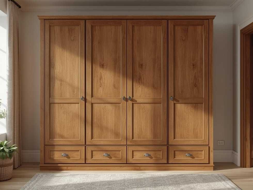 Contemporary wooden modular wardrobe design - Beautiful Homes