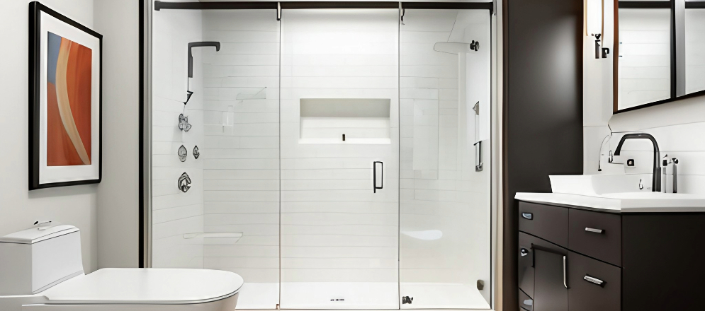 Bathroom glass partition design- Beautiful Homes