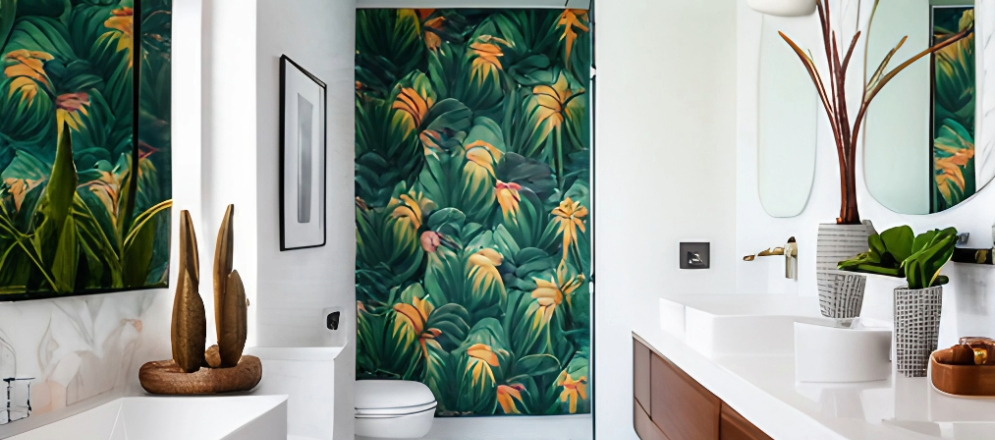 Bathroom wallpaper design - Beautiful Homes