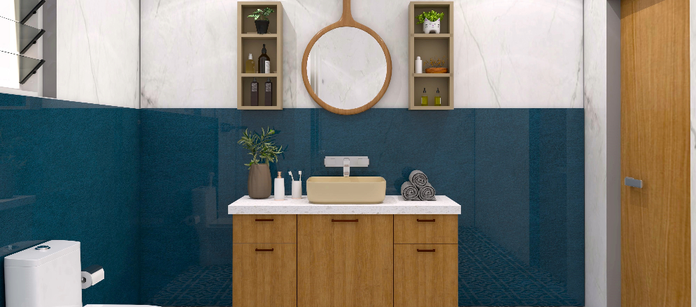 Blue bathroom design - Beautiful Homes