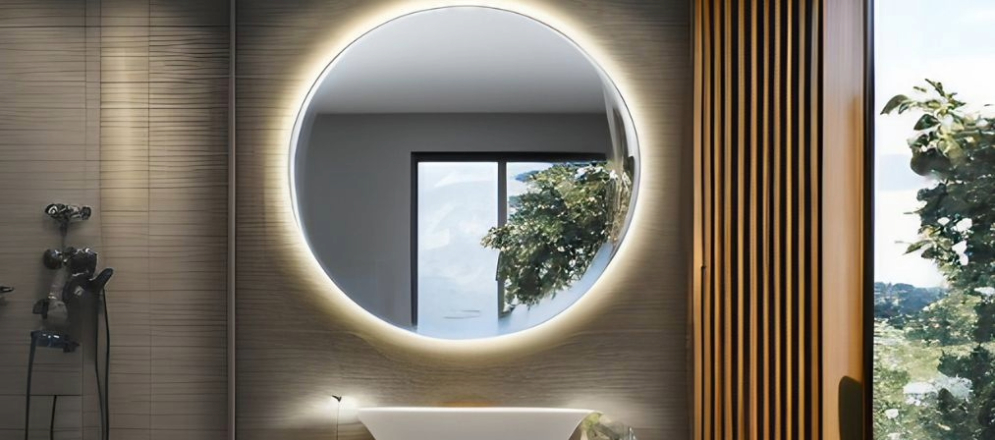 Circular mirror design for bathroom- Beautiful Homes