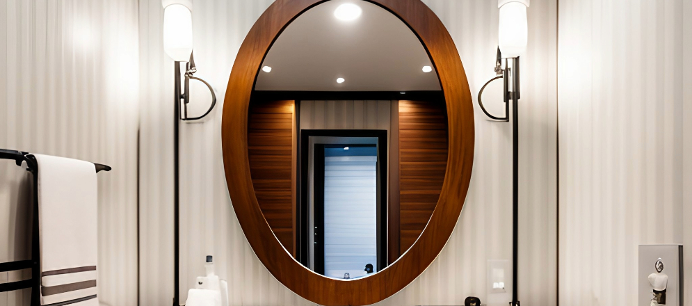 Hanging mirror design for bathroom- Beautiful Homes