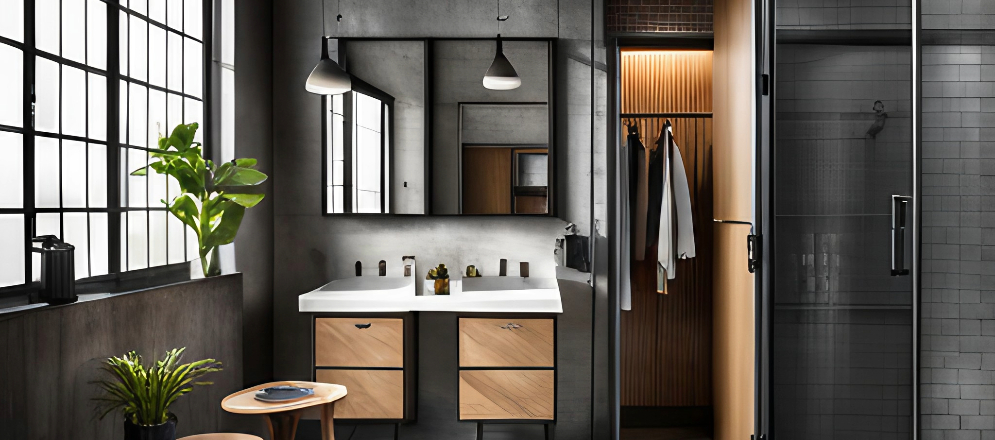 Industrial bathroom design - Beautiful Homes