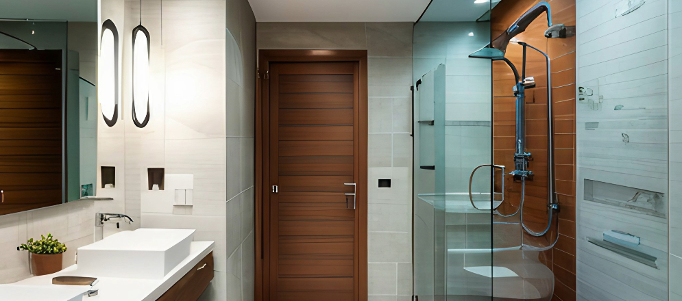 Simple bathroom door design - Beautiful Homes