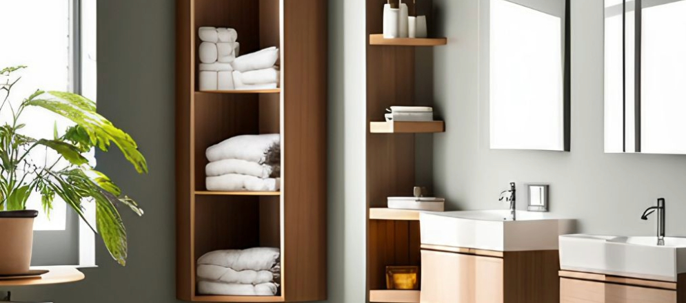 Tall bathroom cabinet design - Beautiful Homes