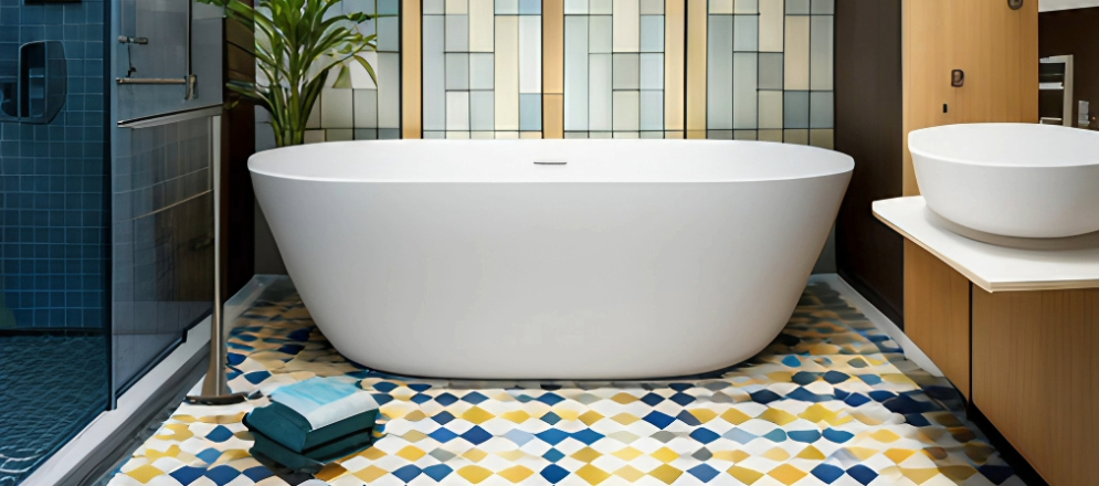 Unique bathroom floor tiles - Beautiful Homes