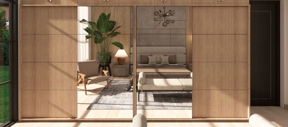 Mirror for wardrobe design - Beautiful Homes