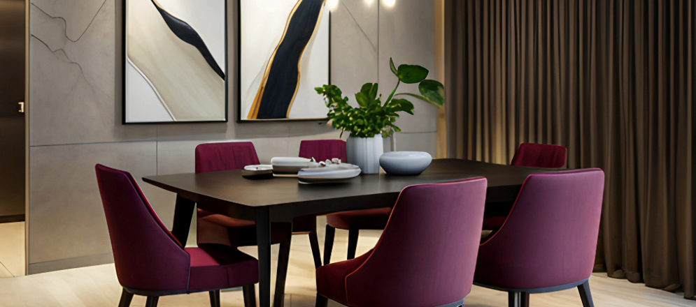 A classic dining room with warm lights - Beautiful Homes