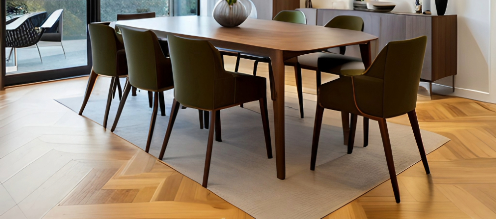 Classic Hardwood Flooring for dining toom - Beautiful Homes