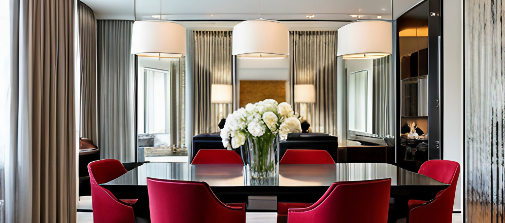 A Mirrored Wall for a dramatic impact - Beautiful Homes