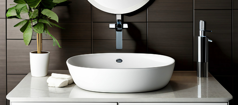 Bohemian style Oval-Shaped Ceramic Wash Basin - Beautiful Homes
