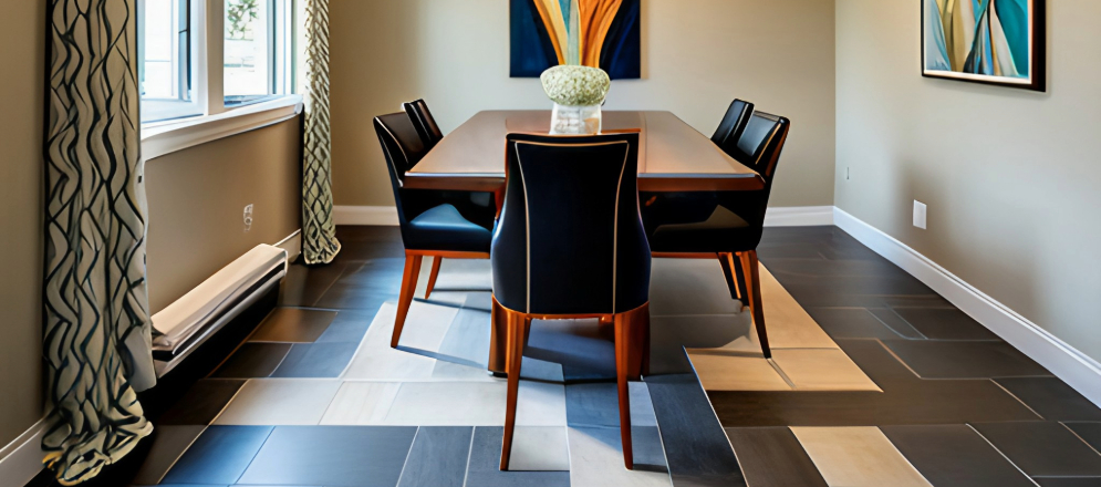 Beautiful Tile Flooring for dining room - Beautiful Homes