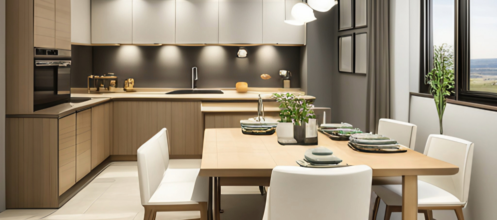 Kitchen and Dining room connection as per Vastu - Beautiful Homes