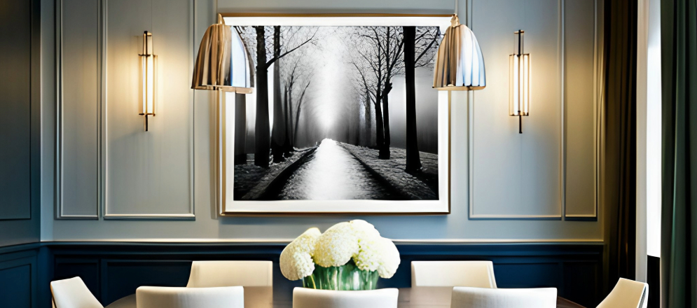 Wall Art that complements the overall theme of your dining room - Beautiful Homes